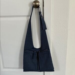 Mango Denim Sling Bag with zipped pockets *new